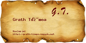 Grath Tímea névjegykártya