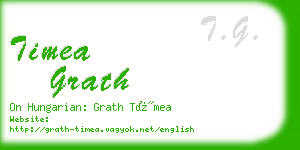 timea grath business card